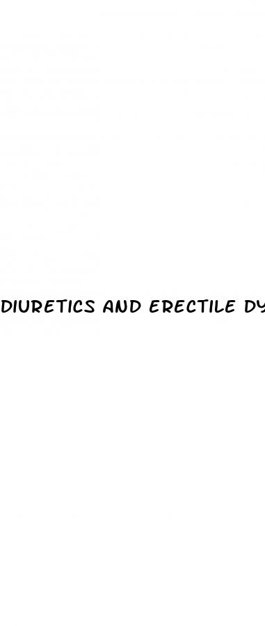 diuretics and erectile dysfunction