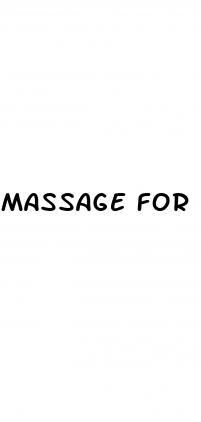 massage for erectile dysfunction