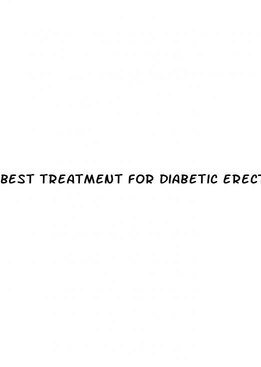 best treatment for diabetic erectile dysfunction