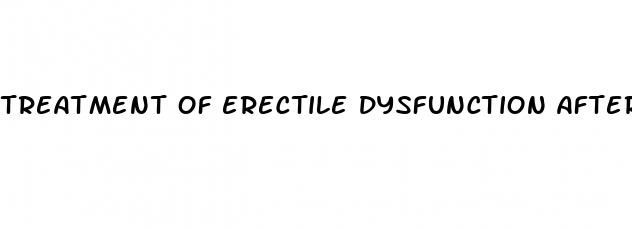 treatment of erectile dysfunction after priapism