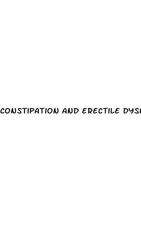 constipation and erectile dysfunction