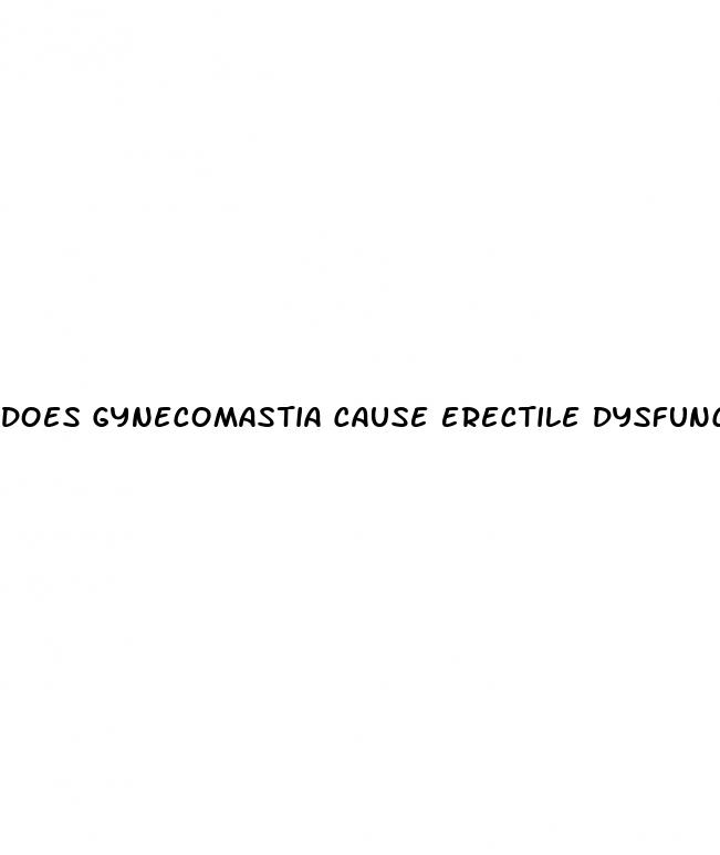 does gynecomastia cause erectile dysfunction