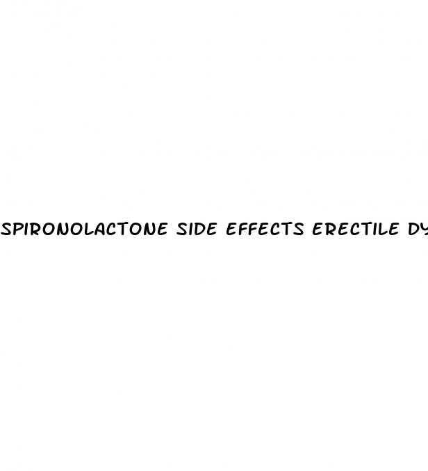 spironolactone side effects erectile dysfunction