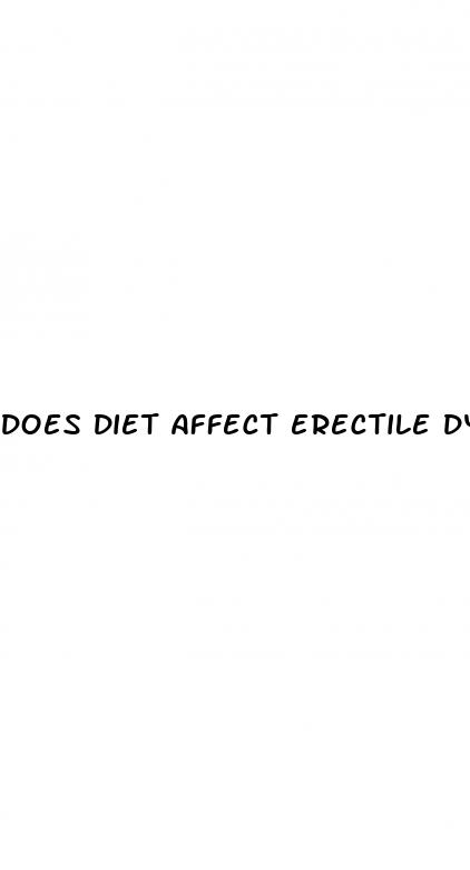 does diet affect erectile dysfunction