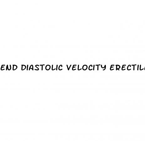 end diastolic velocity erectile dysfunction