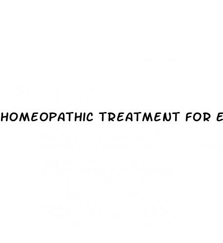 homeopathic treatment for erectile dysfunction
