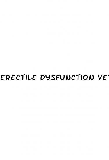 erectile dysfunction veterans disability