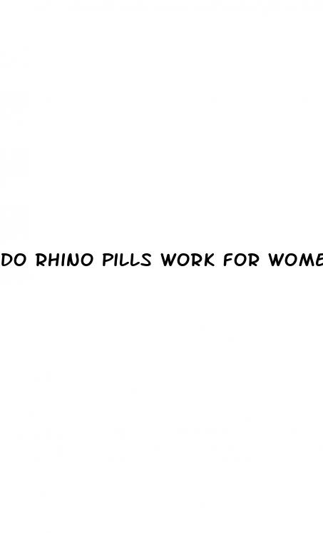 do rhino pills work for women