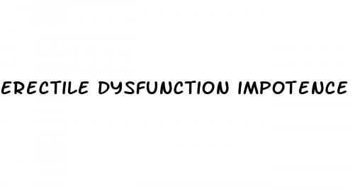 erectile dysfunction impotence