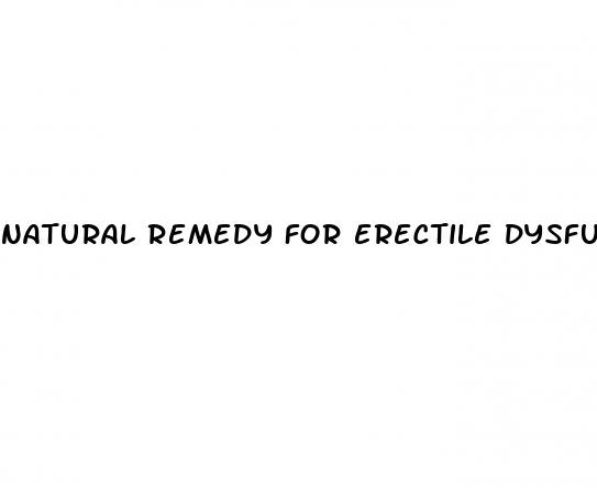 natural remedy for erectile dysfunction uk