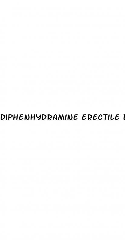 diphenhydramine erectile dysfunction