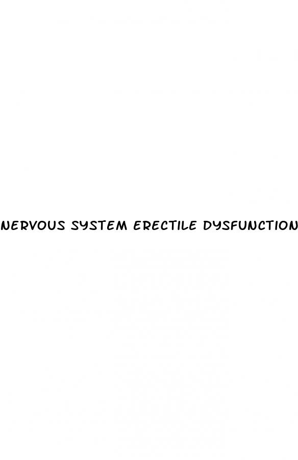 nervous system erectile dysfunction