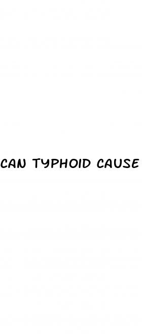 can typhoid cause erectile dysfunction