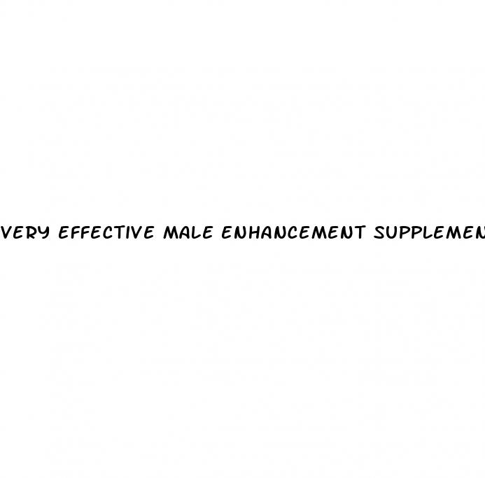 very effective male enhancement supplements