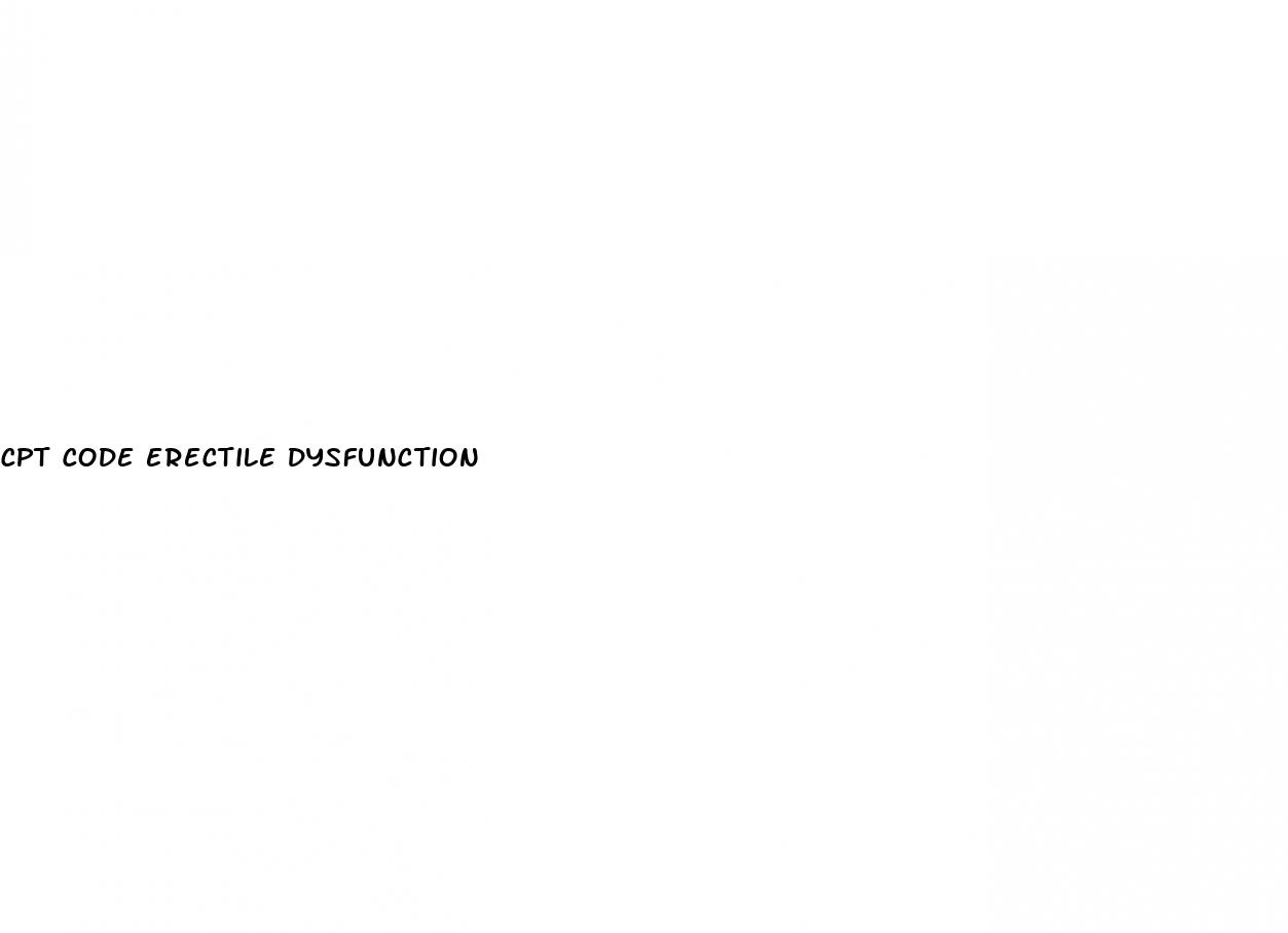 cpt code erectile dysfunction