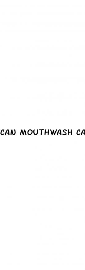 can mouthwash cause erectile dysfunction