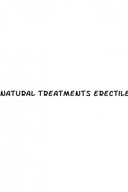 natural treatments erectile dysfunction
