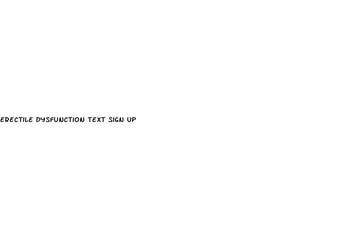 erectile dysfunction text sign up