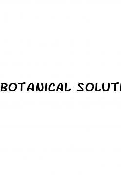 botanical solutions for erectile dysfunction