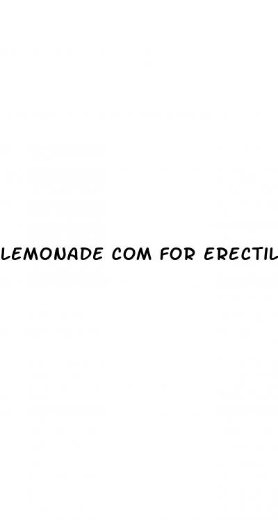 lemonade com for erectile dysfunction