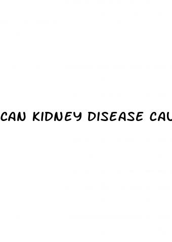 can kidney disease cause erectile dysfunction