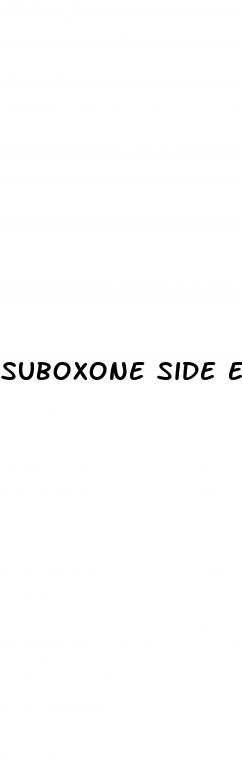 suboxone side effects erectile dysfunction