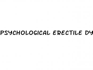 psychological erectile dysfunction hypnosis