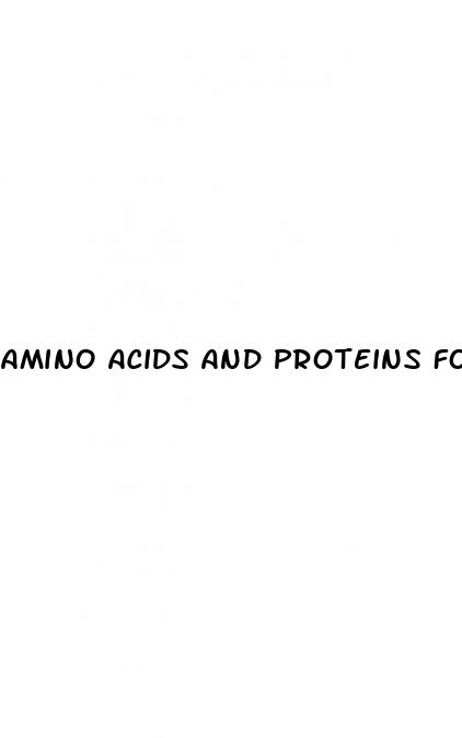 amino acids and proteins for erectile dysfunction
