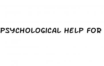 psychological help for erectile dysfunction