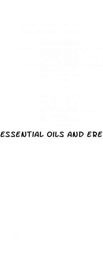 essential oils and erectile dysfunction