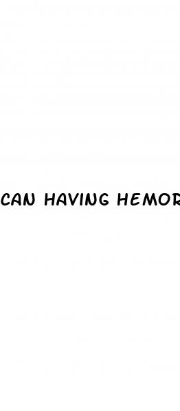 can having hemorrhoids cause erectile dysfunction