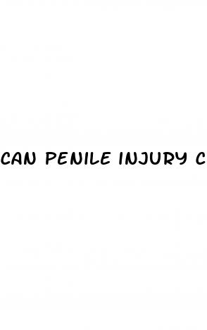 can penile injury cause erectile dysfunction