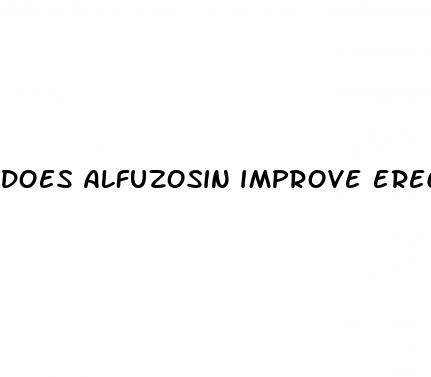 does alfuzosin improve erectile dysfunction