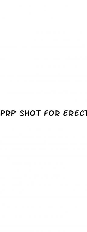 prp shot for erectile dysfunction