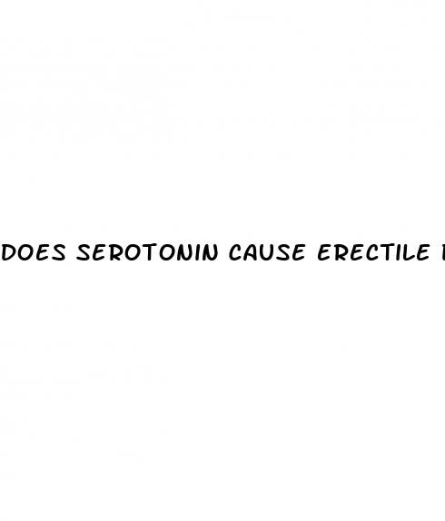 does serotonin cause erectile dysfunction