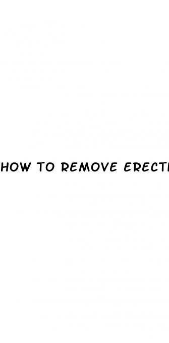 how to remove erectile dysfunction
