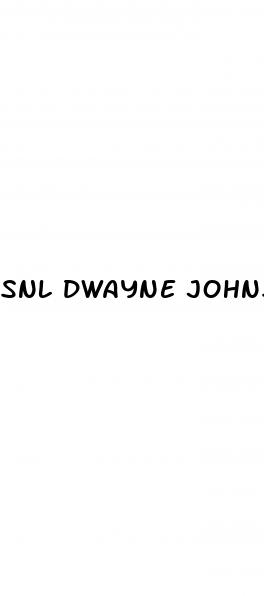 snl dwayne johnson erectile dysfunction