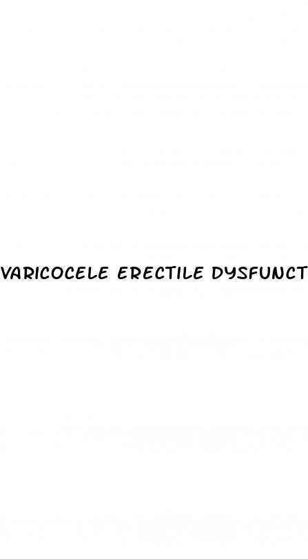 varicocele erectile dysfunction