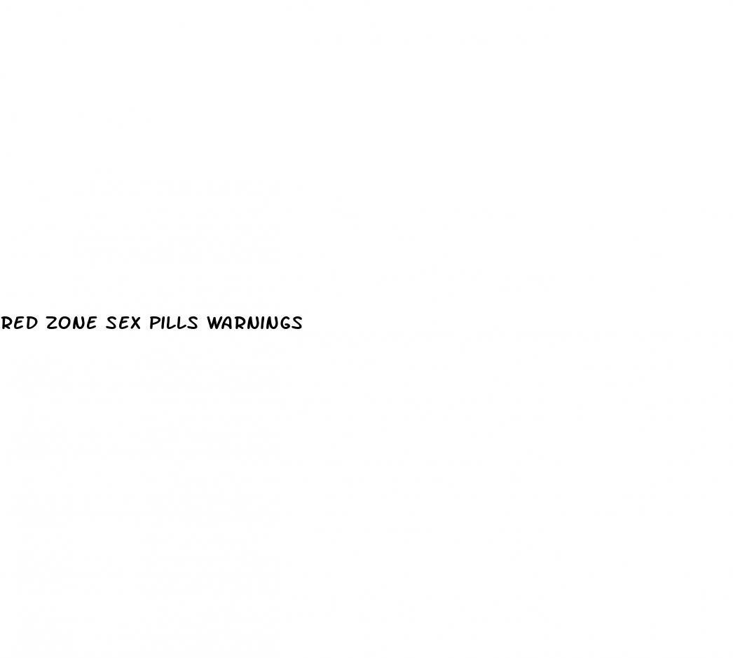 red zone sex pills warnings