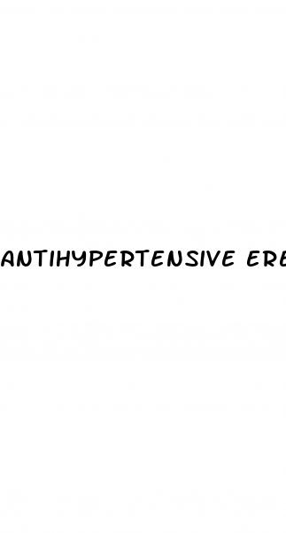 antihypertensive erectile dysfunction