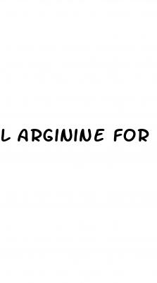 l arginine for erectile dysfunction