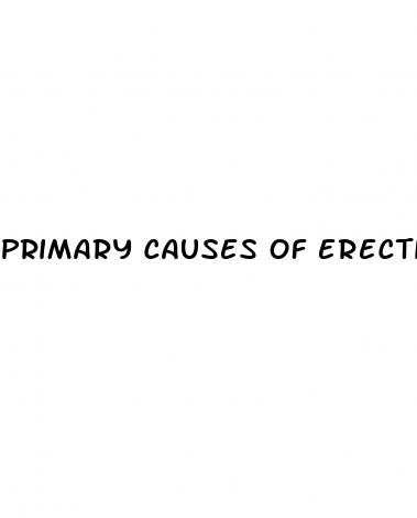primary causes of erectile dysfunction
