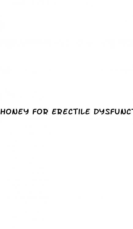 honey for erectile dysfunction