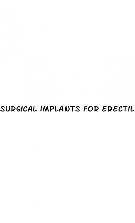 surgical implants for erectile dysfunction