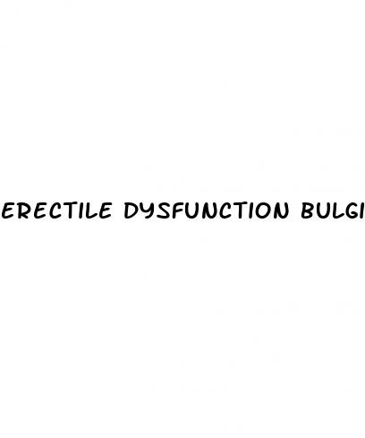 erectile dysfunction bulging disk