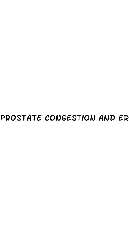 prostate congestion and erectile dysfunction