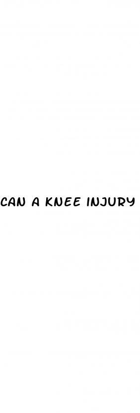 can a knee injury cause erectile dysfunction
