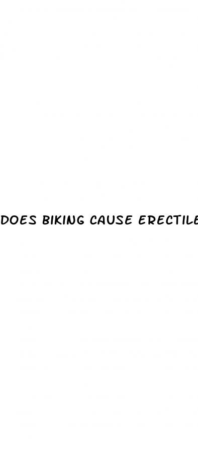 does biking cause erectile dysfunction