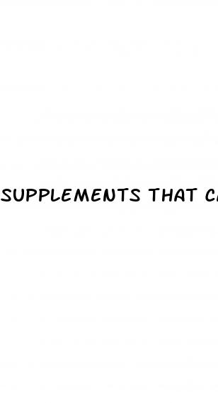 supplements that can cause erectile dysfunction