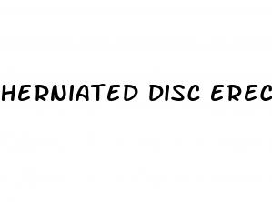 herniated disc erectile dysfunction